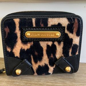 Leopard Juicy Couture small wallet. Amazing condition.